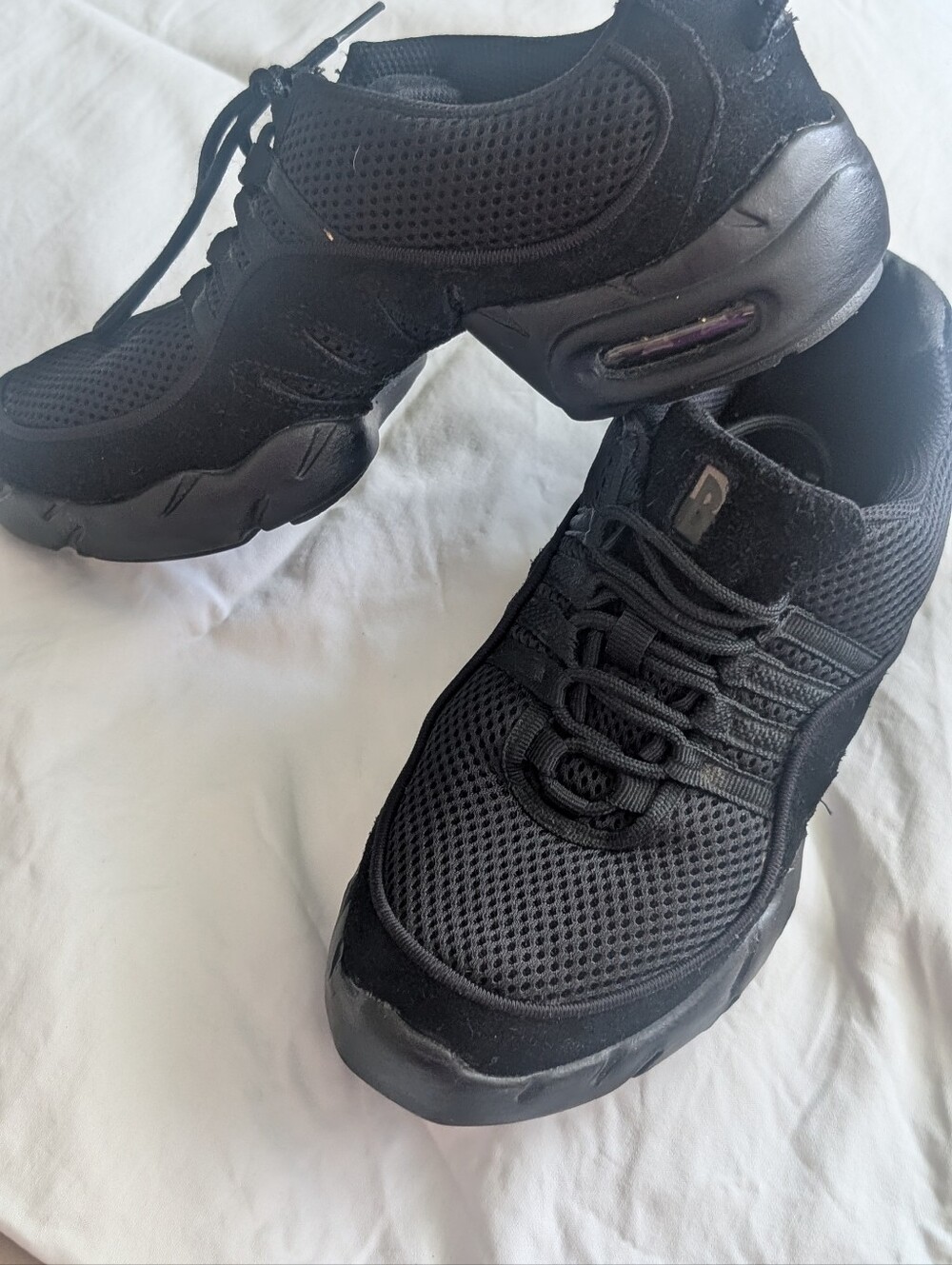 Bloch Women's Boost Mesh Sneakers Dance Shoe Black Size 10.5 Excellent Condition - Picture 2 of 8